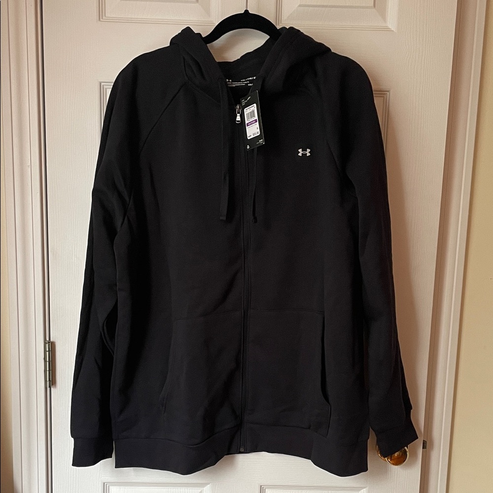 Men’s under armour black zip up hoodie size xxl New